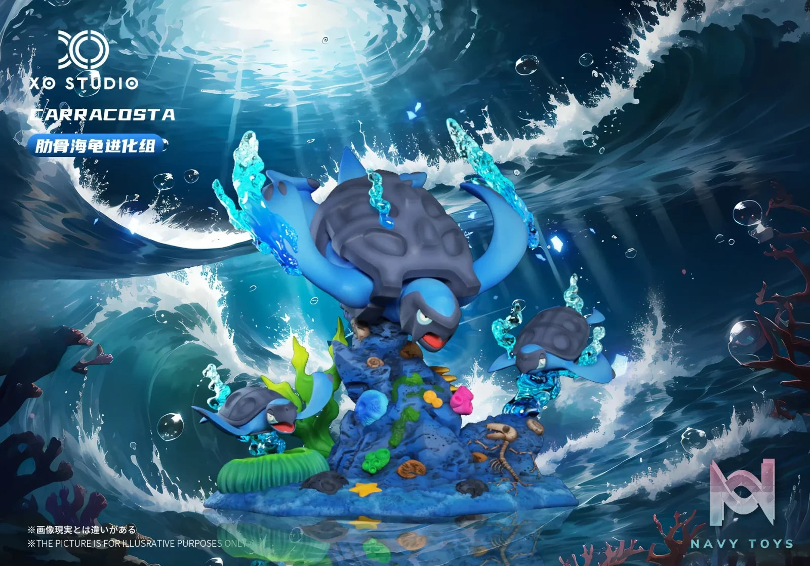 XO Studio – Pokémon Carracosta Evolution Group