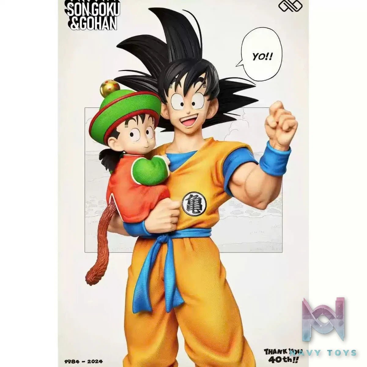 Goku vs Gohan Resin Recast Statue - Dragon Ball - Kt studio resin statue Recast anime figure