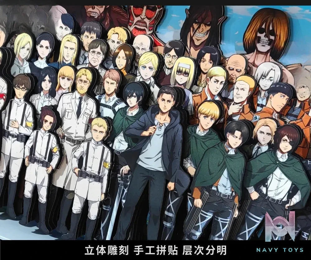 KALA HOME Studio – Attack on Titan Multiple Characters #07 Titan 3D Decorative Painting Attack on Titan