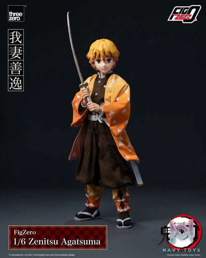 Threezero – Demon Slayer: Kimetsu no Yaiba FigZero 1/6 Zenitsu Agatsuma 3Z06690W0 (Licensed)