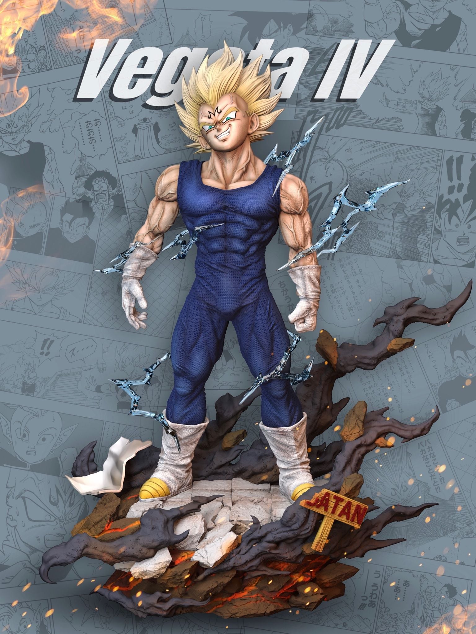 Majin Vegeta - Dragonball - Hero Belief Studio resin statue hero belief studio anime figure