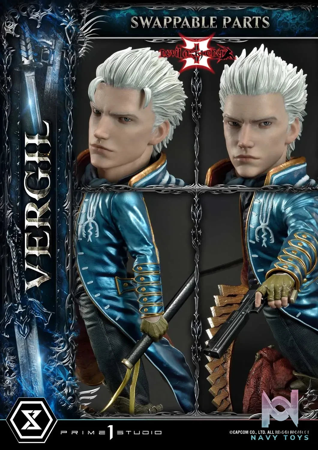Prime 1 Studio – Ultimate Premium Masterline Devil May Cry Vergil UPMDMC3-02 UPMDMC3-02DX UPMDMC3-02DXS (Licensed)
