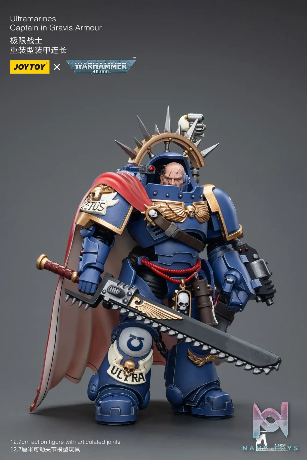 JOYTOY – Ultramarines Captain in Gravis Armour JT7745 (Licensed)