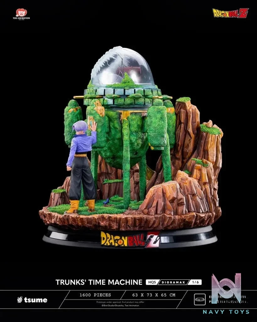 Tsume Studio - Dragon Ball TRUNKS' TIME MACHINE HQS Dioramax 1/6 Scale Statue (Licensed) resin statue Navy Toys anime figure
