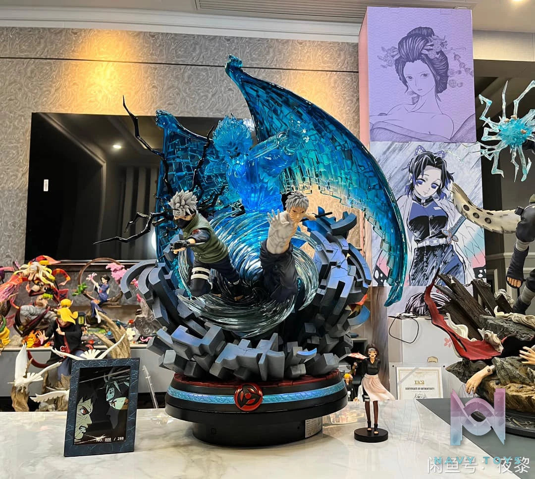 CW Studio - Kakashi vs Obito resin statue cw studio anime figure