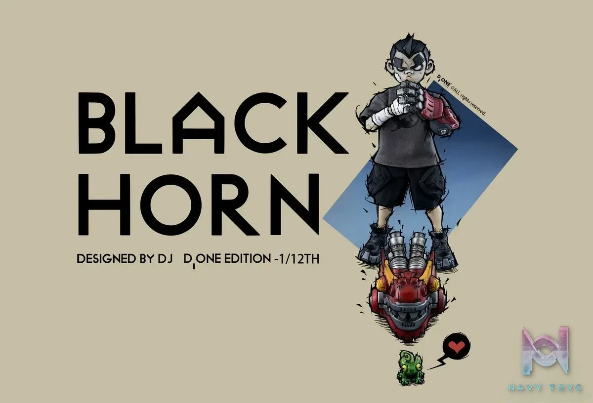 D ONE Studio – Black Horn Doll 1/12 The Year of The Loong (Licensed)