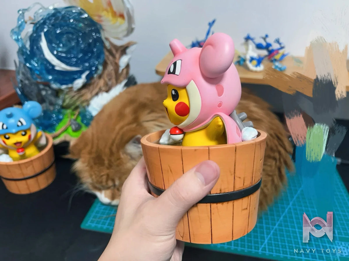 Po Ke Studio – Pokémon Bath Pikachu COS Lapras