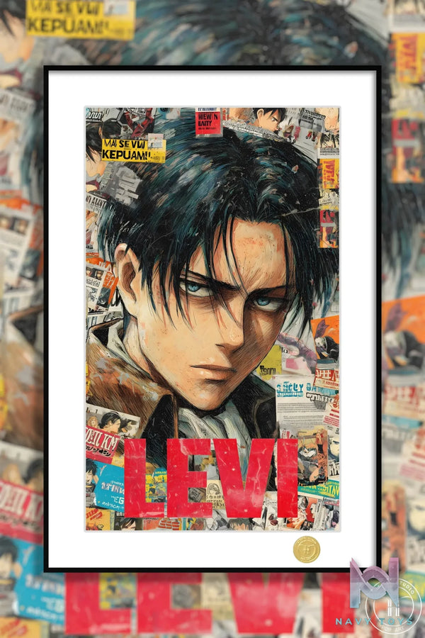 H-TWO Studio – Attack on Titan Levi Ackerman Anime Wall Art