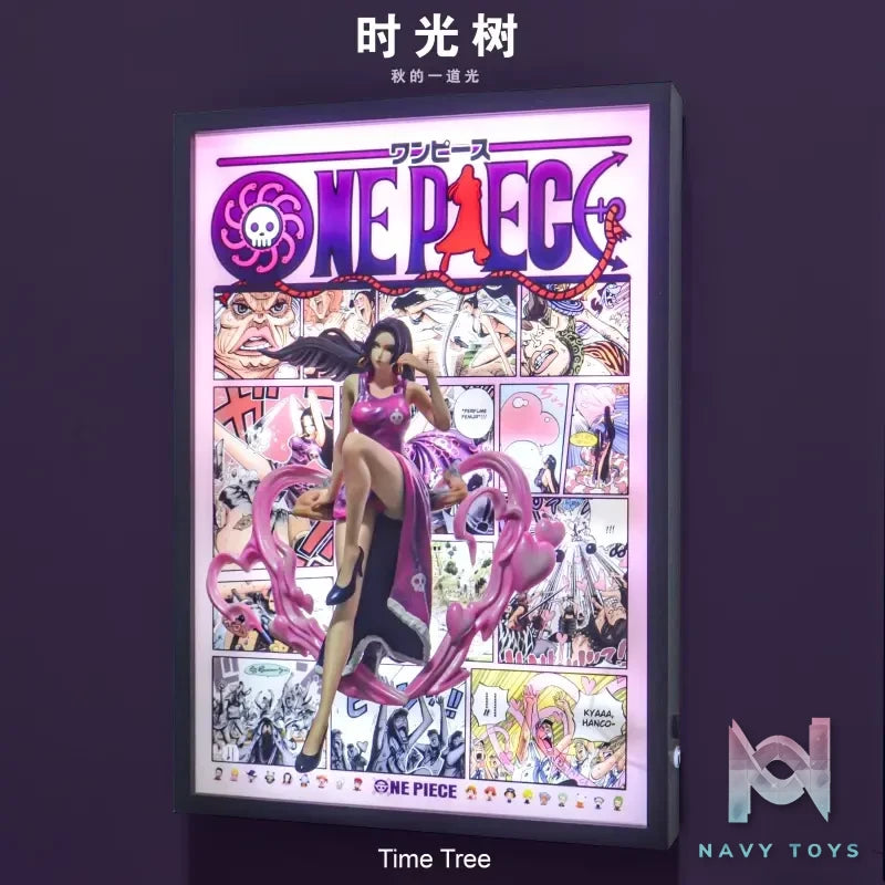 Time tree Studio – One Piece Zoro & Luffy & Sanji & Ace & Nami & Hancock & Law Decorative 3D Stereoscopic Painting