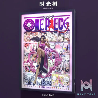 Time tree Studio – One Piece Zoro & Luffy & Sanji & Ace & Nami & Hancock & Law Decorative 3D Stereoscopic Painting