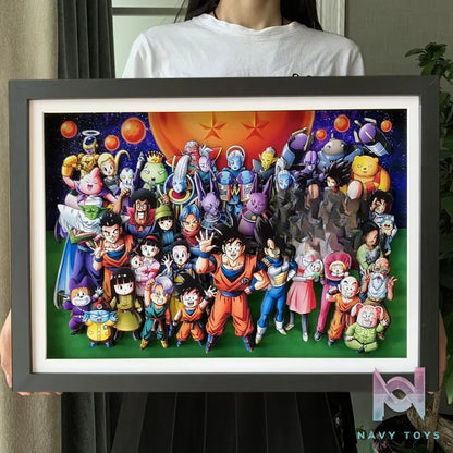 KALA HOME Studio – Dragon Ball Multiple Characters #05 3D Decorative Painting Dragon Ball