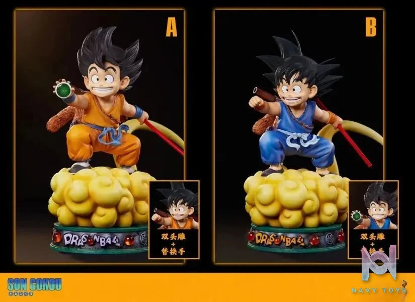Infinite Studio - Dragon Ball 1/1 & 1/4 Childhood Son Goku resin statue Navy Toys anime figure