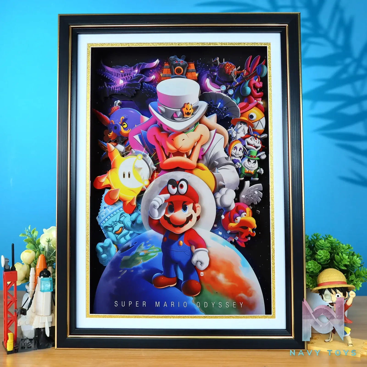 KALA HOME Studio – Super Mario Multiple Characters #02 3D Decorative Painting Super Mario