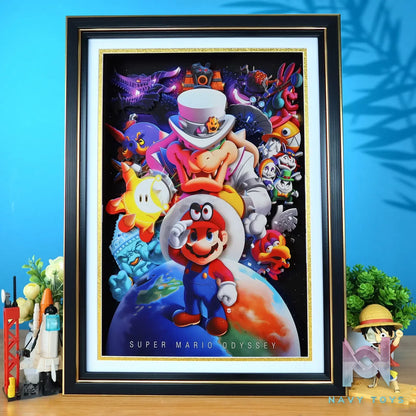 KALA HOME Studio – Super Mario Multiple Characters #02 3D Decorative Painting Super Mario