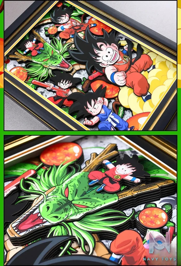 Yu Zhi Jiang Studio – Son Goku 3D Decorative Painting Dragon Ball