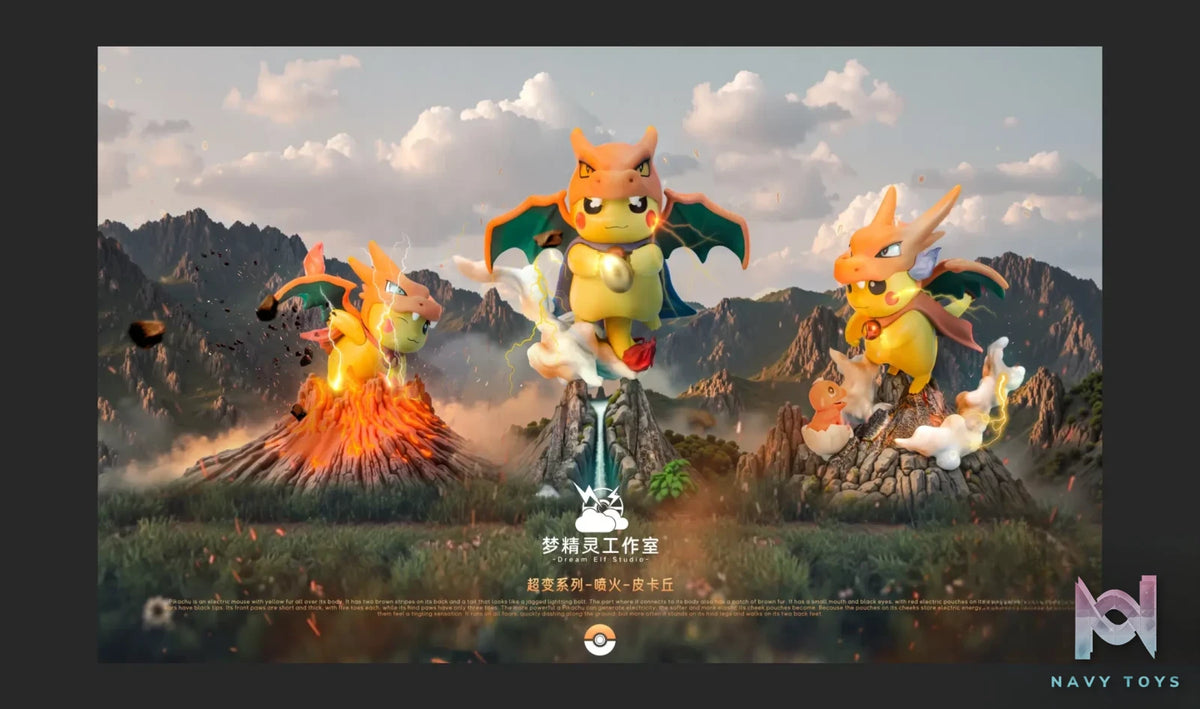 DREAM ELF Studio – Pokémon Pikachu COS Charizard