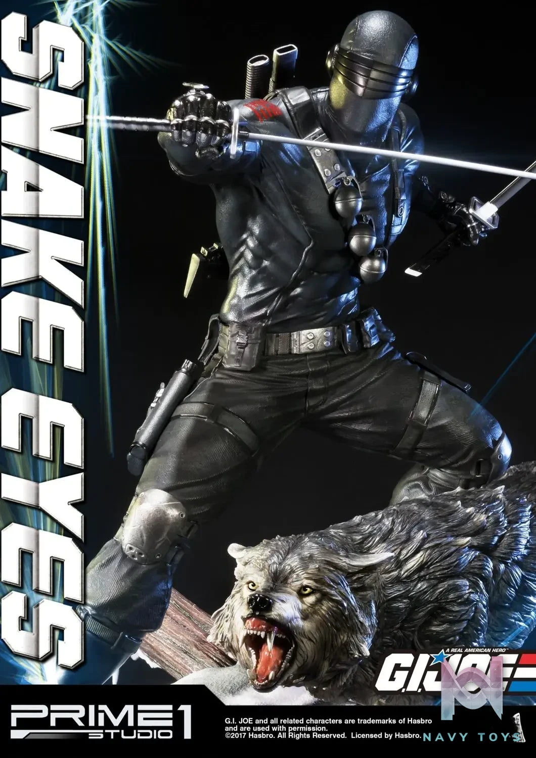 Prime 1 Studio – Premium Masterline G.I. Joe Snake Eyes PMGJ-01 PMGJ-01EX(Licensed)