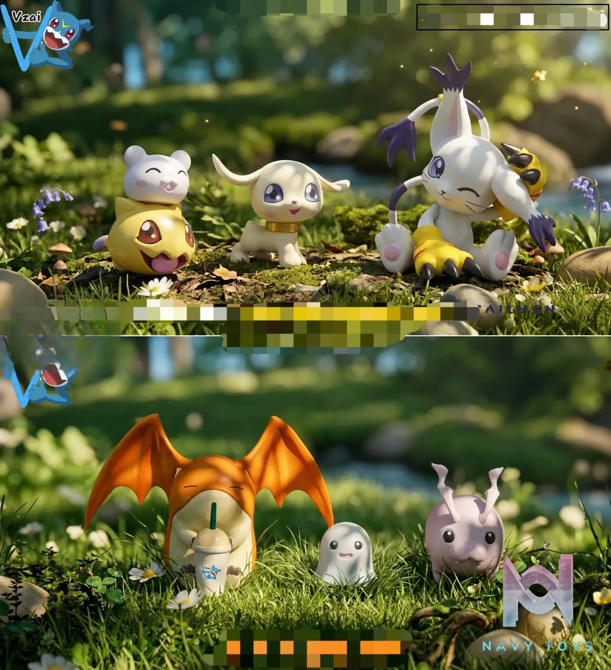 Vzai Studio – Tailmon X Patamon Set Digimon
