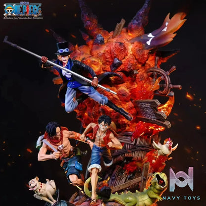 Soul Wing Studio – One Piece Fetters – Monkey D. Luffy & Portgas D. Ace & Sabo (Licensed)