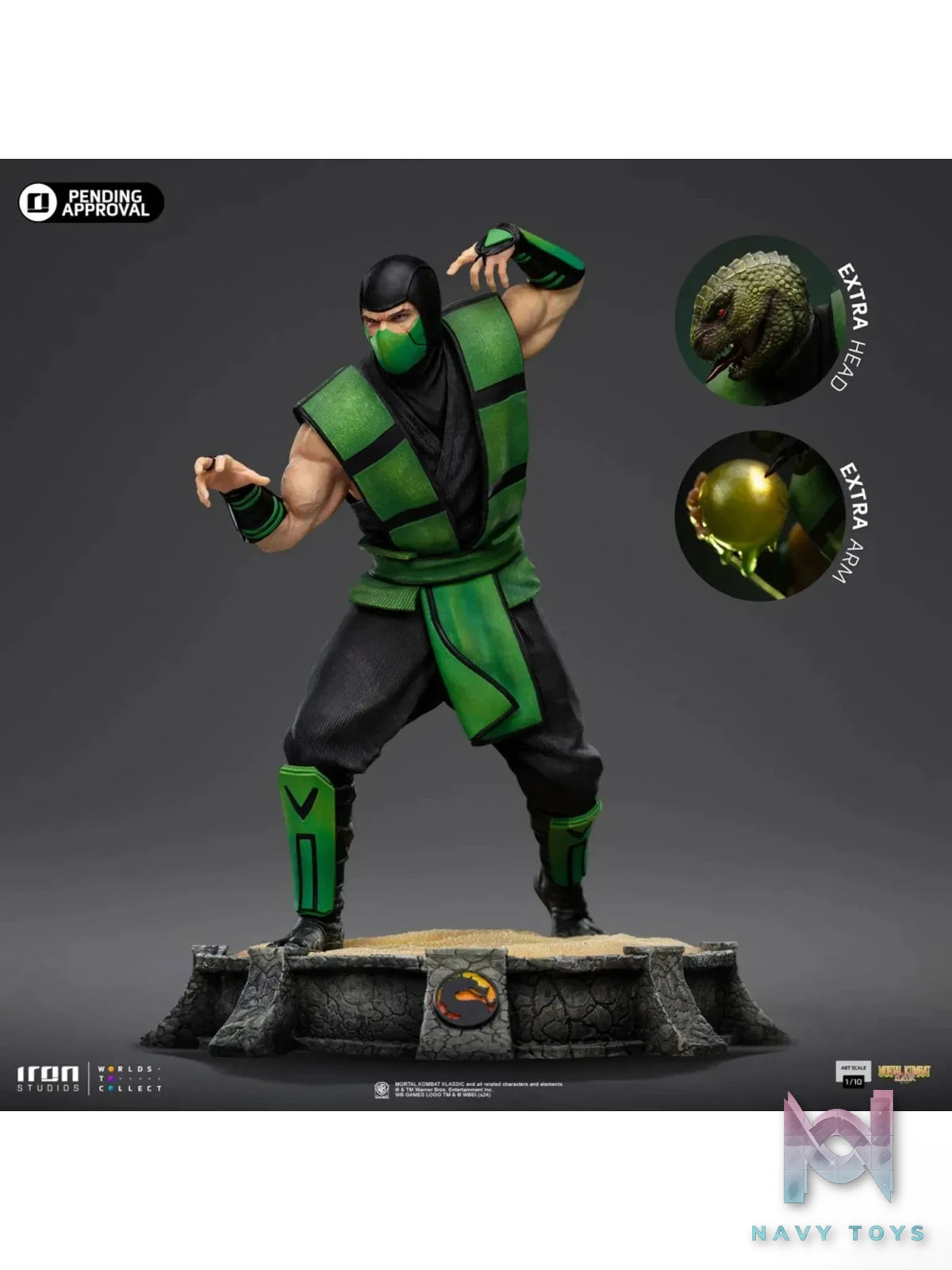 Iron Studio – Mortal Kombat Art Scale 1/10 Statue Reptile (Licensed)