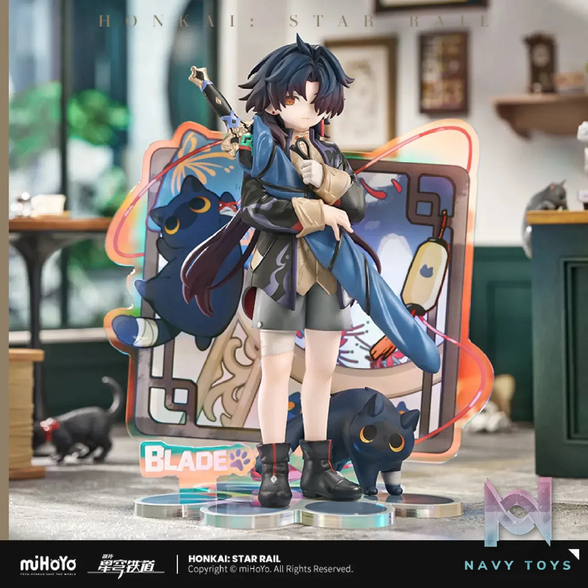 miHoYo X RIBOSE – Honkai: Star Rail Little Cat Series Blade Figure (Licensed)