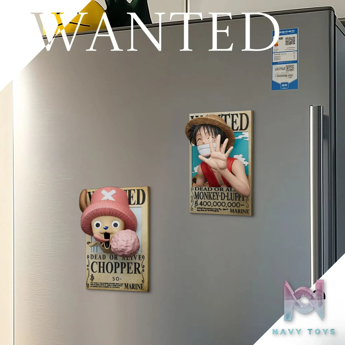 GBA Studio – One Piece Bounty Series Monkey D. Luffy & Tony Tony Chopper Photo Frame Fridge Magnet and Relief Painting