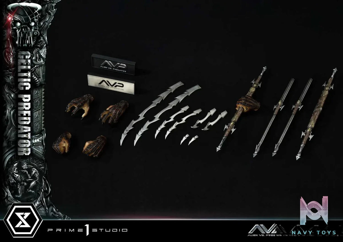 Prime 1 Studio Museum Masterline Alien vs. Predator Celtic Predator MMPR-05 MMPR-05S