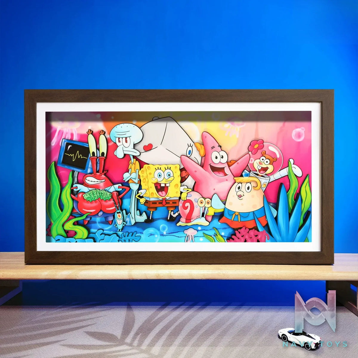 Yu Zhi Jiang Studio – SpongeBob SquarePants Multiple Characters Series #03 3D Decorative Painting SpongeBob SquarePants