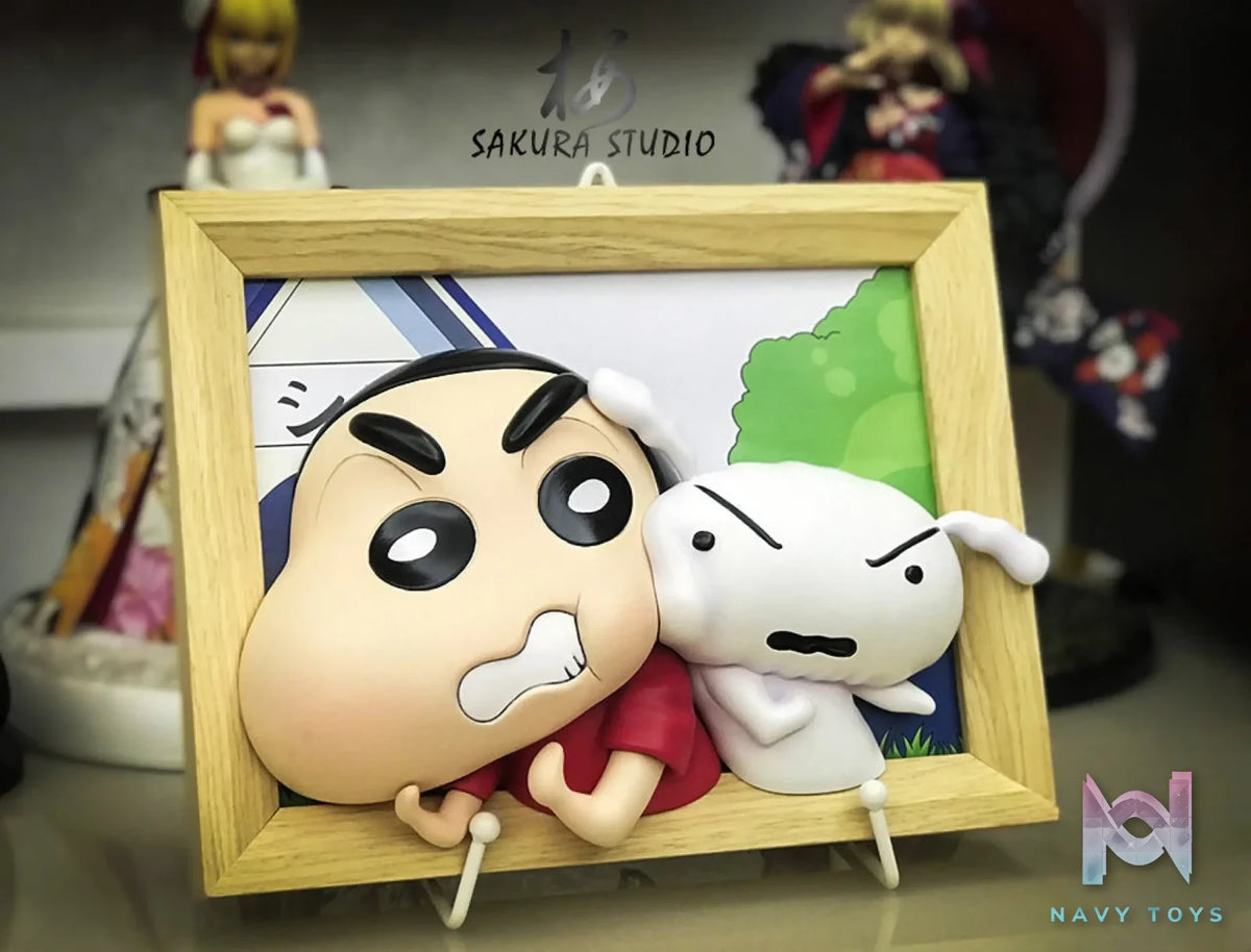 Sakura Studio X OPP Studio – Crayon Shinchan And Shiro Photo Frame