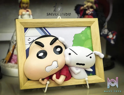Sakura Studio X OPP Studio – Crayon Shinchan And Shiro Photo Frame