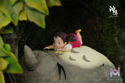 Shen Yin Studio - My Neighbor Totoro Silhouette Moment Series Resting in the Tree Hole resin statue Navy Toys anime figure