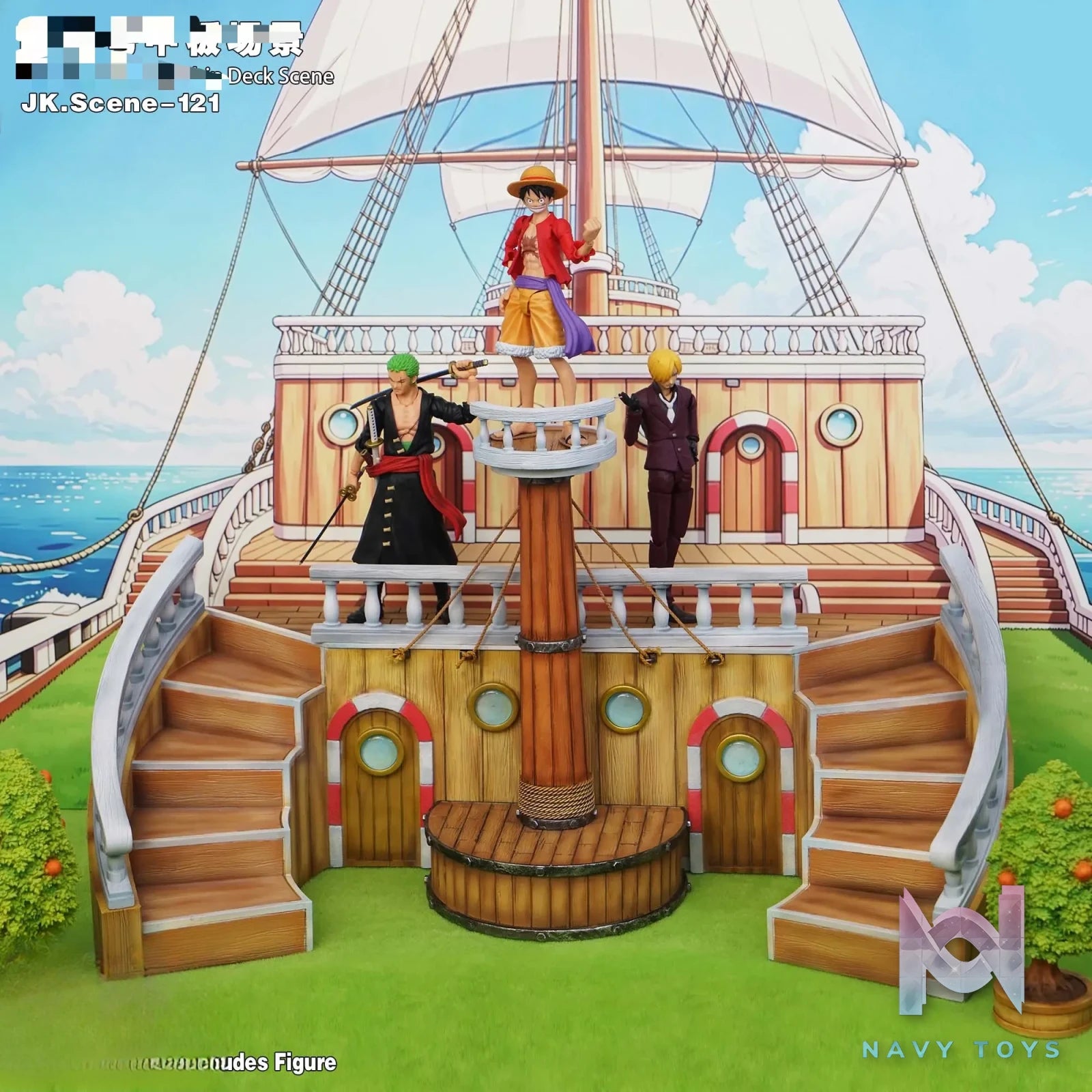 JacksDo Studio – Thousand Sunny Ship Deck Scene One Piece