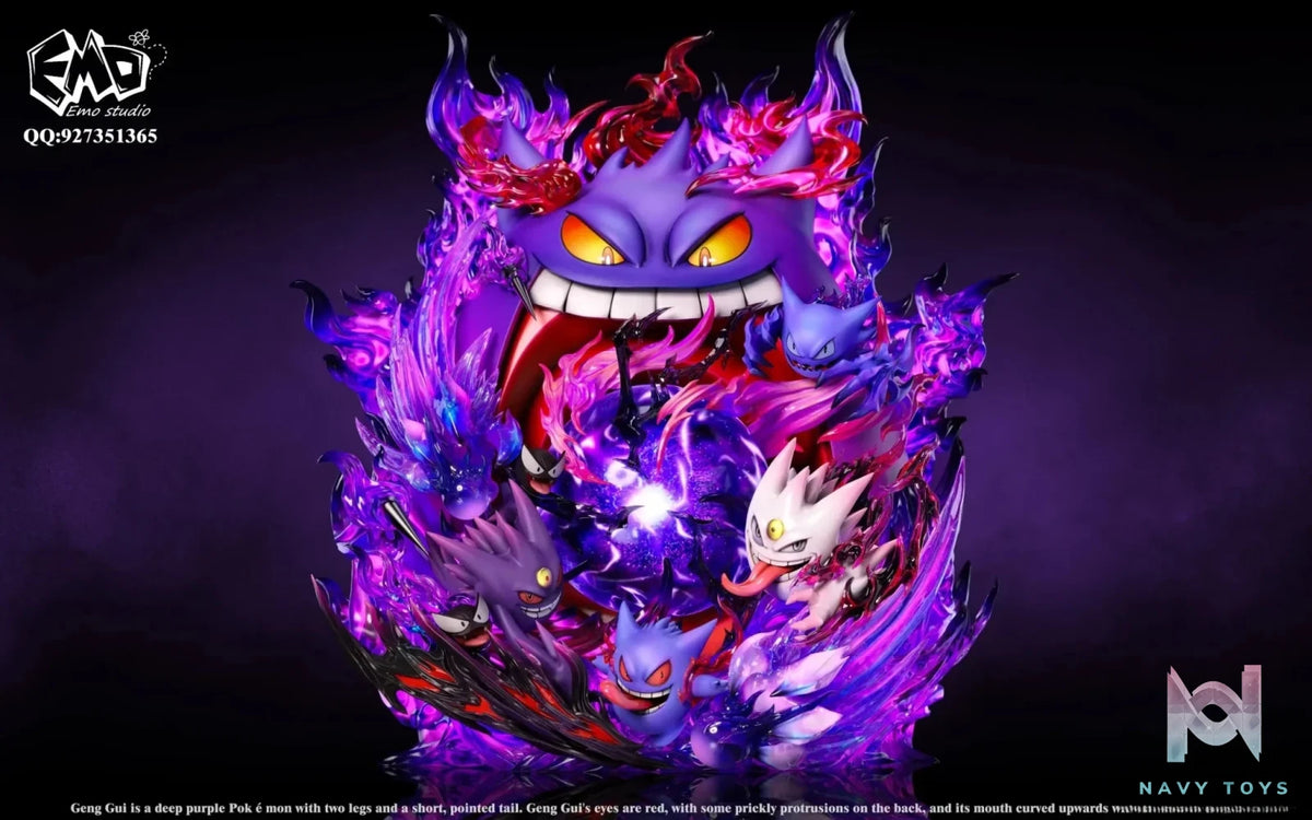 Emo Studio - Pokemon Emo Graduation Model 1 Gengar resin statue Navy Toys anime figure