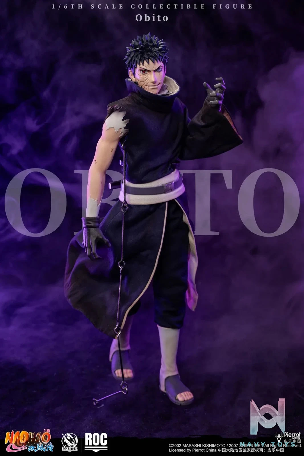 ROCKETTOYS Studio – Naruto Shippuden Obito Uchiha 1/6 Scale Action Figure ROC-022 (Licensed)