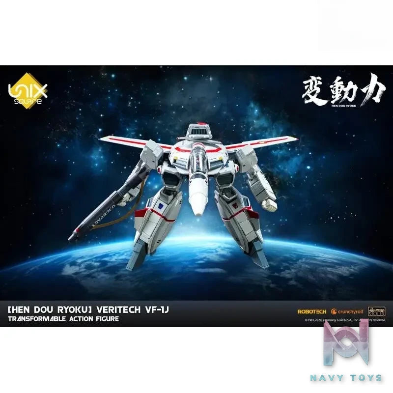 Unix Square – UNIX SQUARE Dynamic Change Macross VF-1A Valkyrie Action Figure (Licensed)