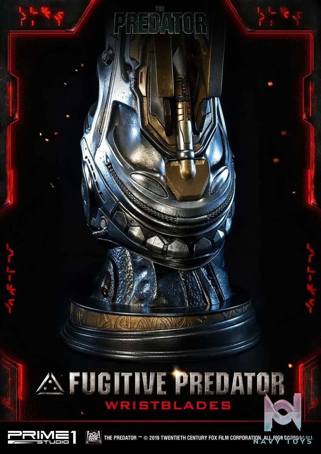 Prime 1 Studio – Life Size Bust The Predator (Film) Fugitive Predator Wristblades LSTPR-02 (Licensed)