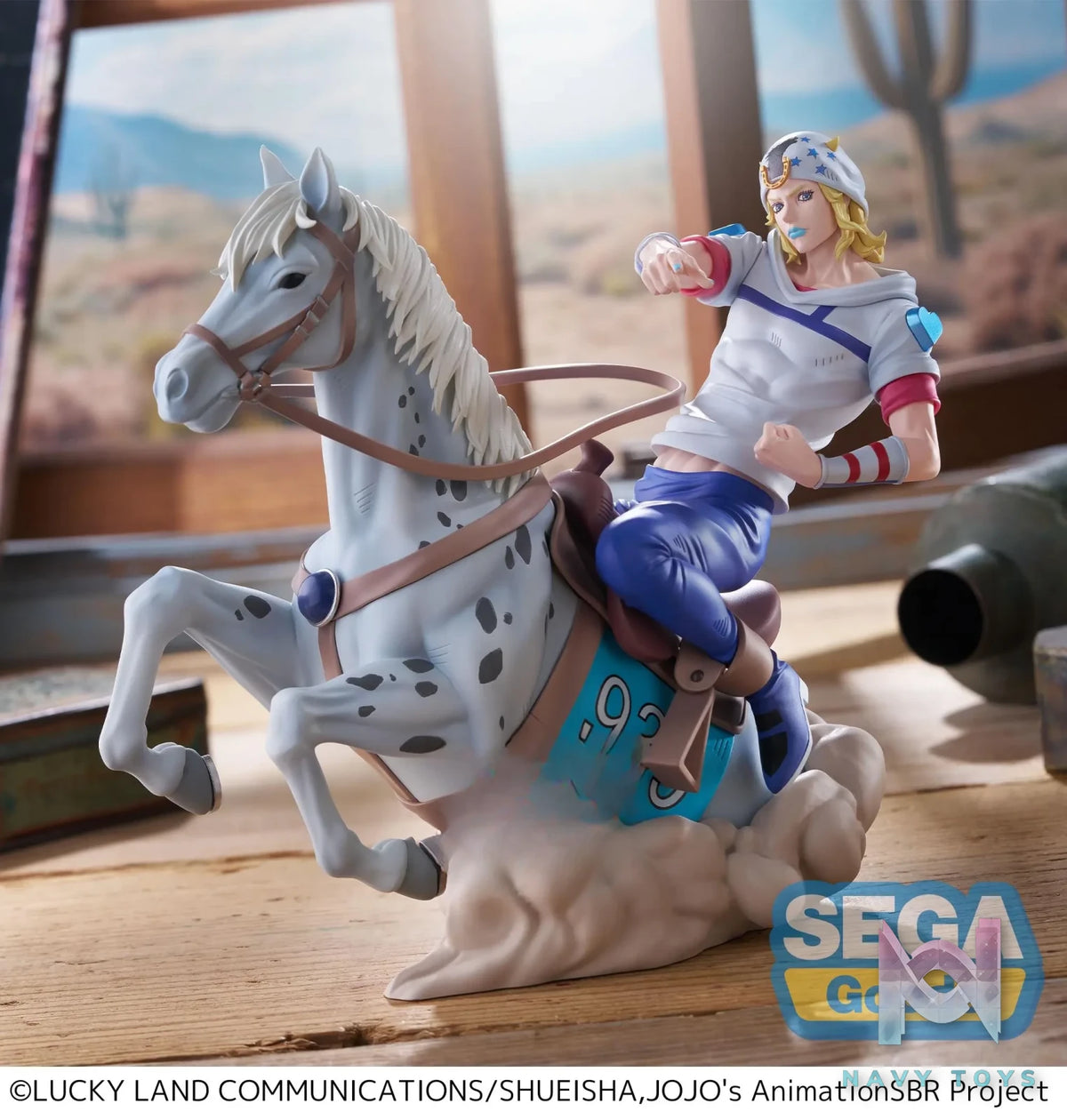 SEGA – XrossLink MAX Anime “STEEL BALL RUN JoJo’s Bizarre Adventure” Figure Johnny Joestar X Gyro Zeppeli (Licensed)