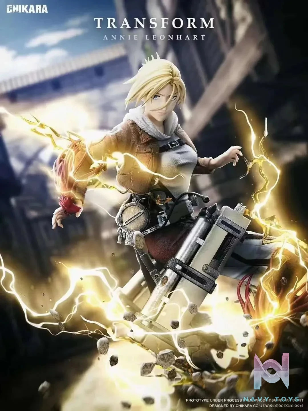 CHIKARA Studio - Attack on Titan Annie Leonhart resin statue Navy Toys anime figure