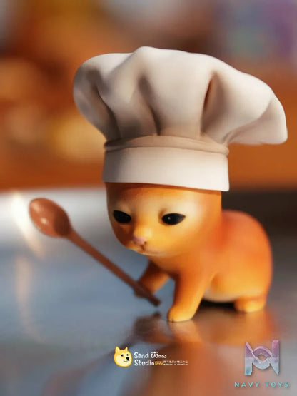Na Ke Shi Jia Sha Diao Studio – What Cat X Cook Cat X ET Cat Original