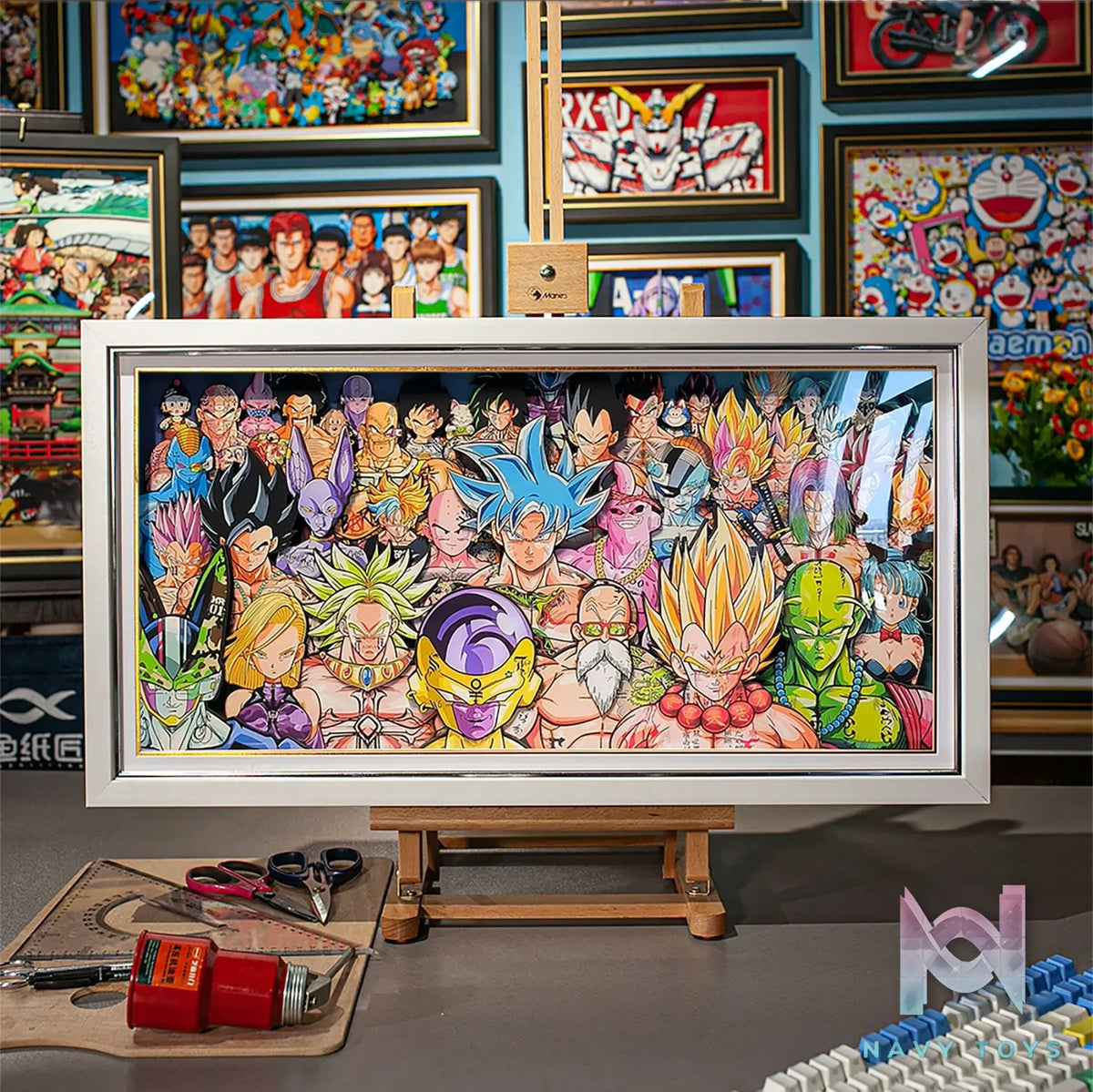 Yu Zhi Jiang Studio – Dragon Ball Multiple Characters Series #8 3D Decorative Painting Dragon Ball