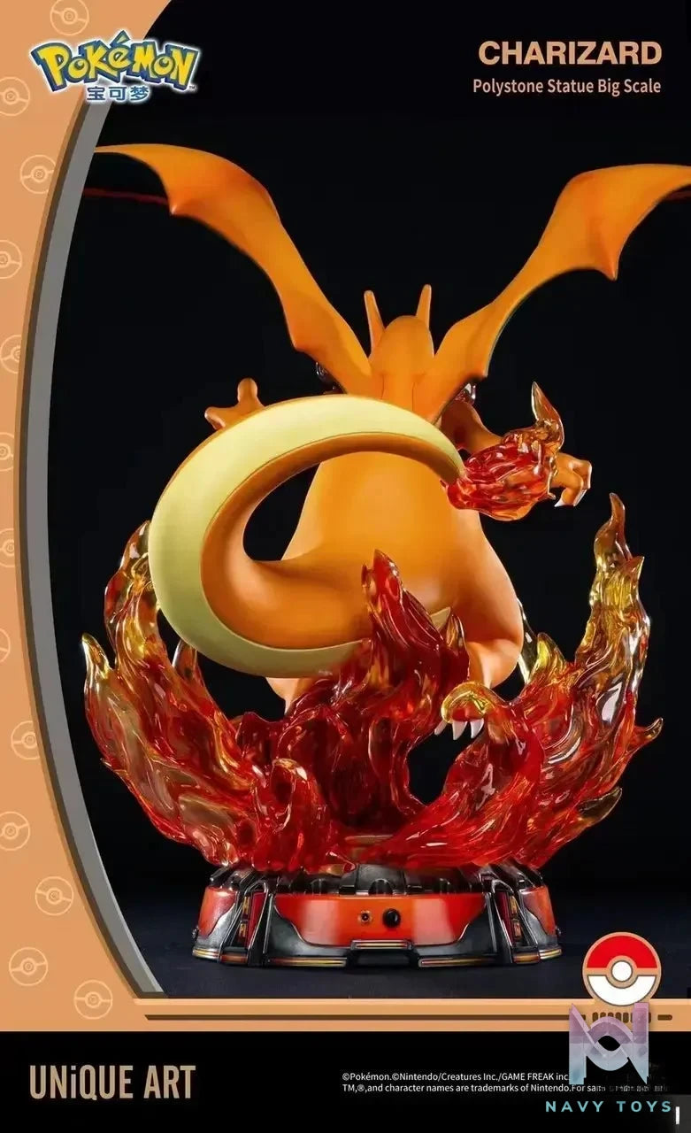UNIQUE Art Studio - Pokemon Charizard Statue (Licensed) resin statue Navy Toys anime figure