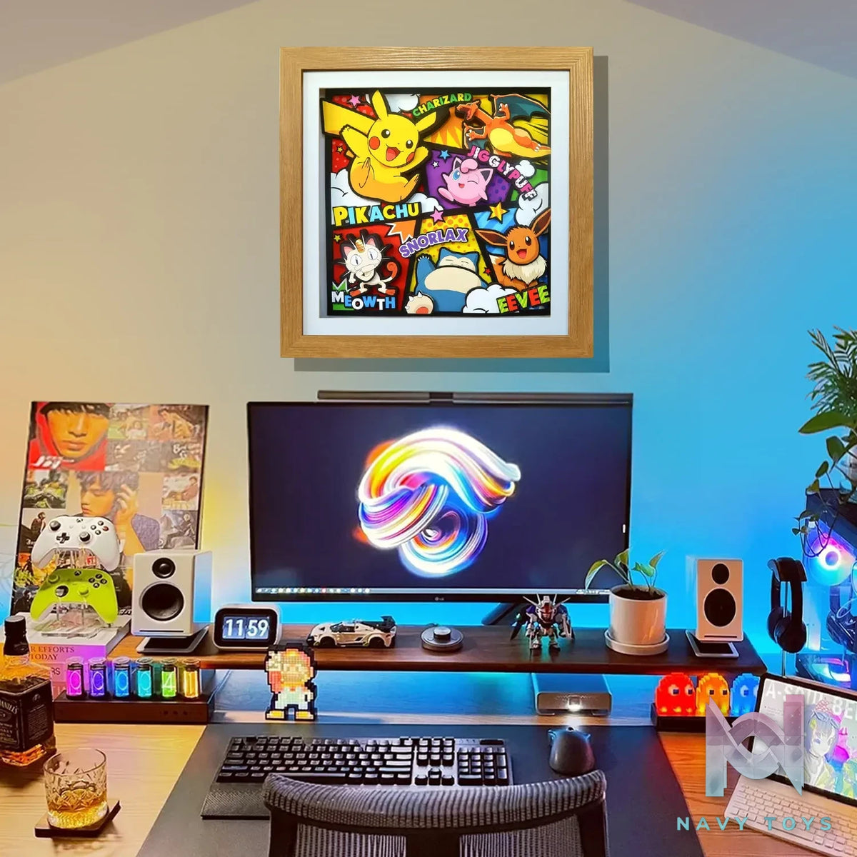KALA HOME Studio – Pokémon Multiple Characters #11 3D Decorative Painting Pokémon