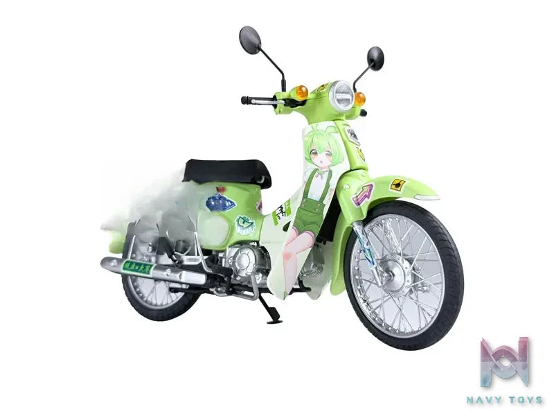 PLUM – 1/12 NEXT Tohoku Zunko: Zundamon Project Honda Super Cub (Zundamon Edition) Plastic Model (Licensed)