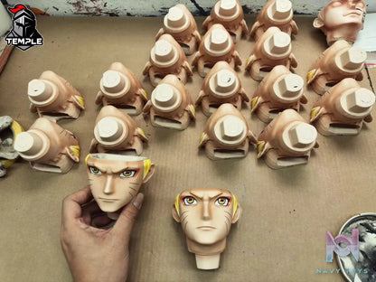 Temple Studio & Di Tai She Studio – Naruto Uzumaki Naruto & Uchiha Sasuke 1/2 head replacement face sculpture