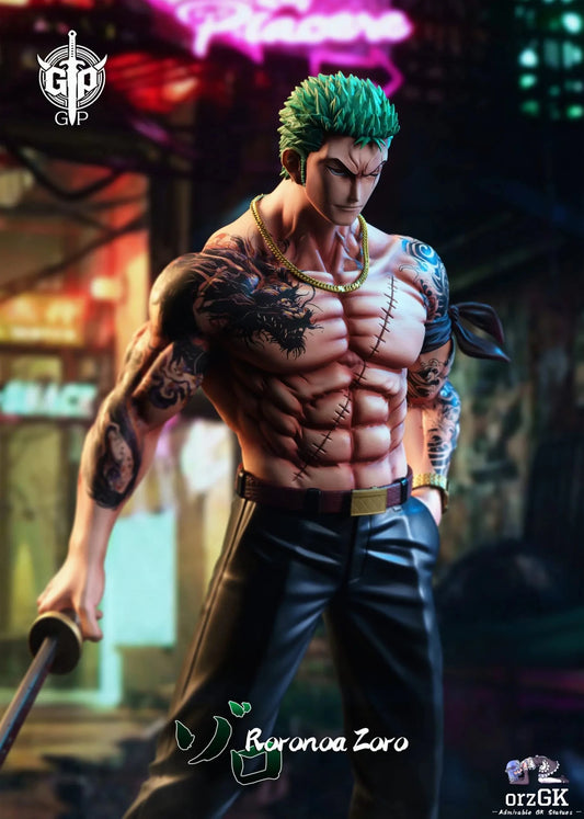 Teddyboy Series Nine Dragons Zoro - One Piece - GP Studio resin statue Navy Toys anime figure