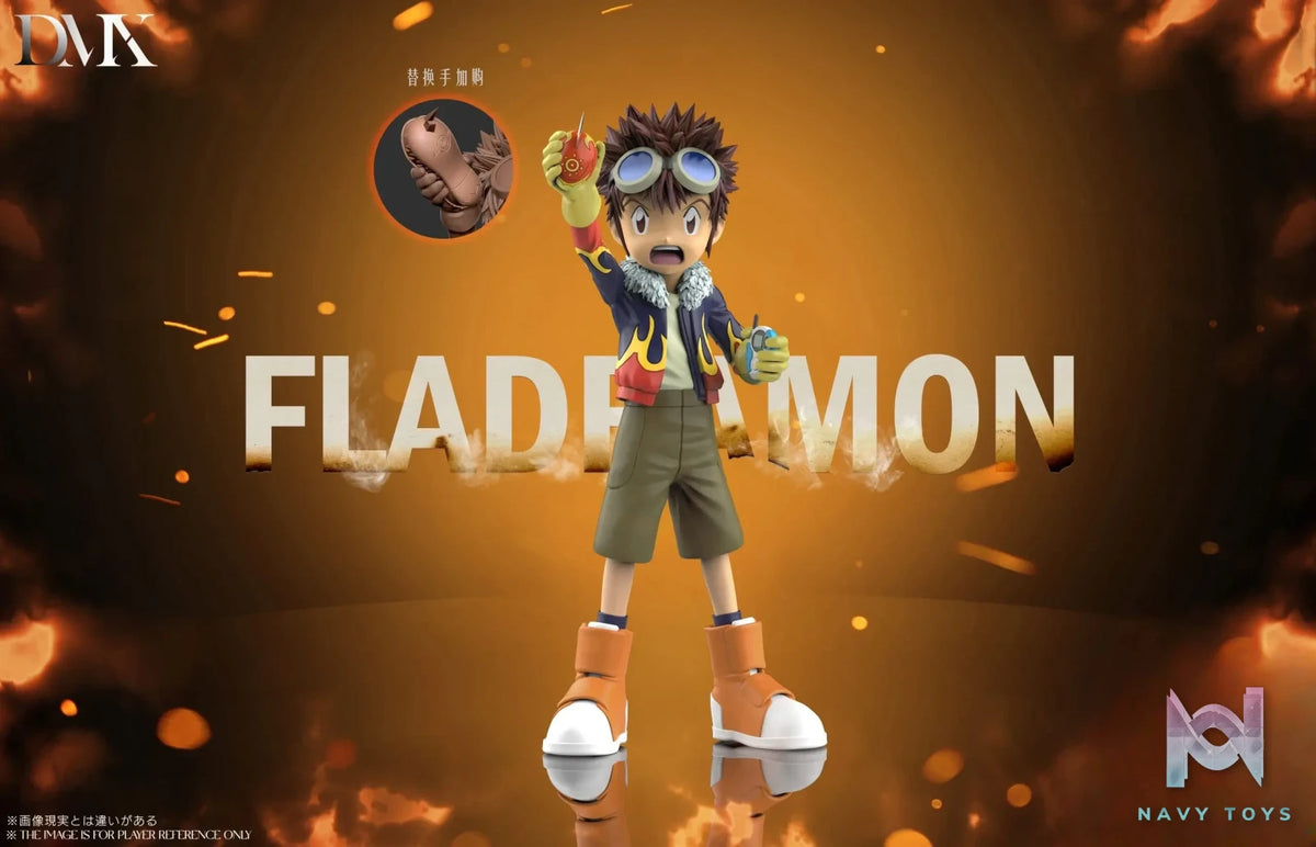 DMX Studio – Digimon Lighdramon & Motomiya Daisuke & V-mon & Fladramon