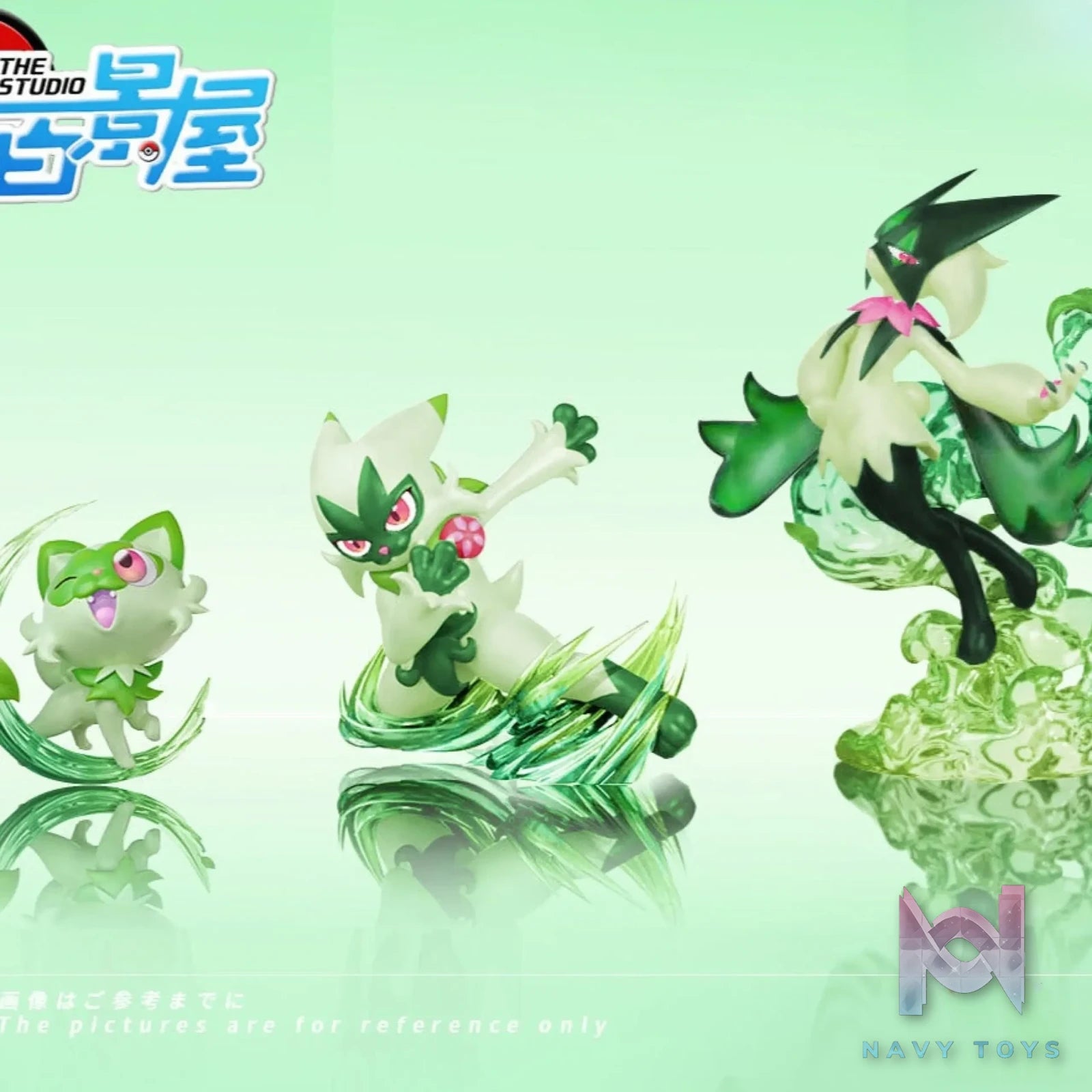 BaiJingWu Studio – Pokémon Sprigatito Evolution Group