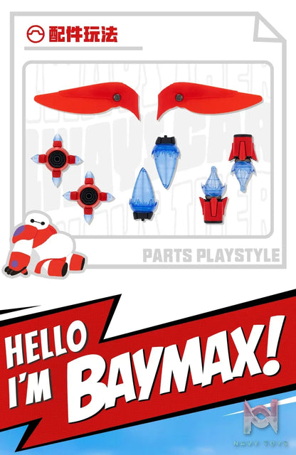 GONG Studio – Big Hero 6 Baymax Assembly Model – 18cm Buildable Action Figure (Licensed)