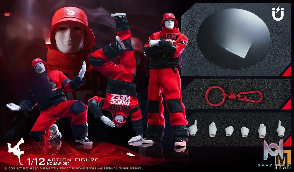 MINIWORK Studio – 1/12 Masked Dancer Action Figure NO.MW-004 JABBAWOCKEEZ