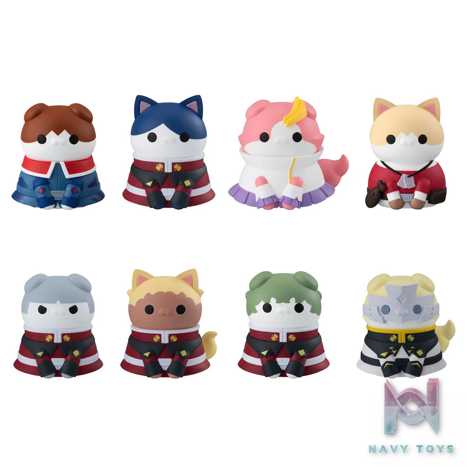 Megahouse – MEGA CAT PROJECT Mobile Suit Gundam SEED Mobile Suit Nyandam SEED Itsuwari no Nyanko 8Pack BOX (Licensed)